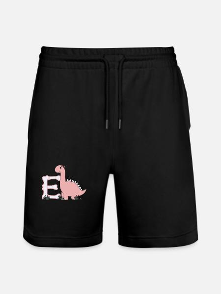 Buchstabe E - Stanley/Stella Unisex Bio Joggingshorts Trainer - Schwarz