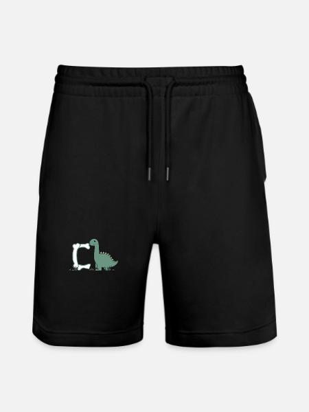 Letter C - Stanley/Stella Trainer Unisex Organic Jogging Shorts - black