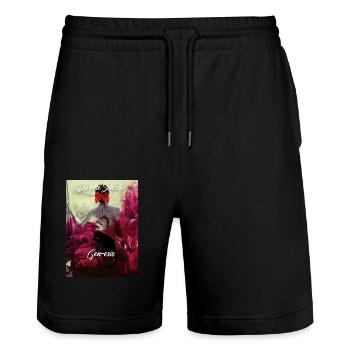 Gen-esis - Stanley/Stella Unisex Bio Joggingshorts Trainer  - Schwarz - Vorne - Nik (191cm) & Marisol (170cm)