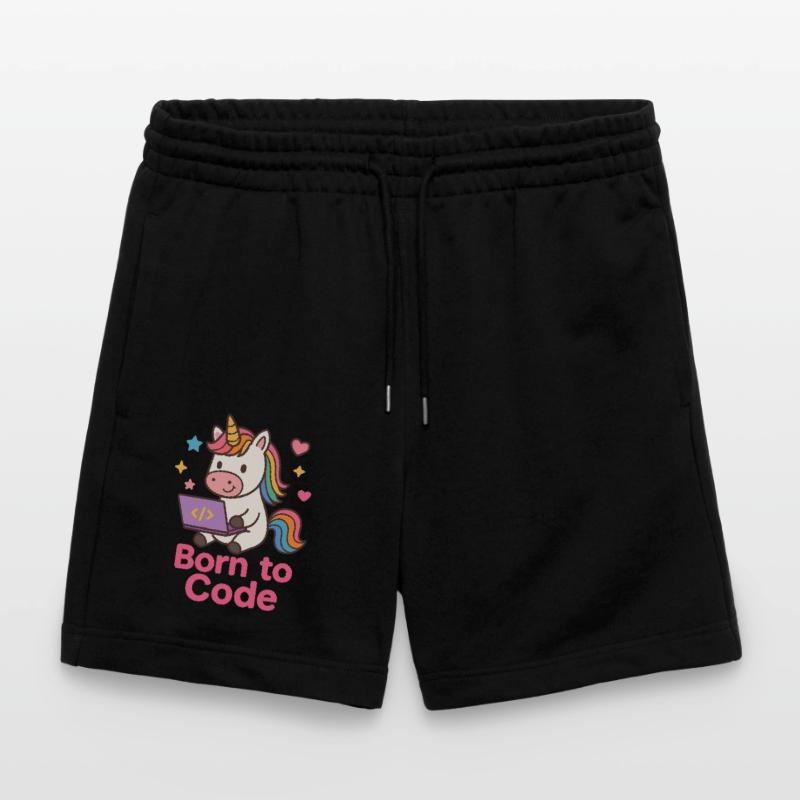 programmierendes Einhorn Stanley/Stella Unisex Bio Joggingshorts Trainer 