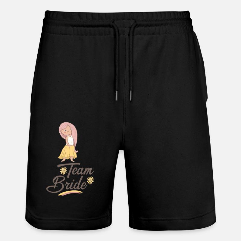 Équipe mariée - Short de jogging bio TRAINER Stanley/Stella unisexe - noir