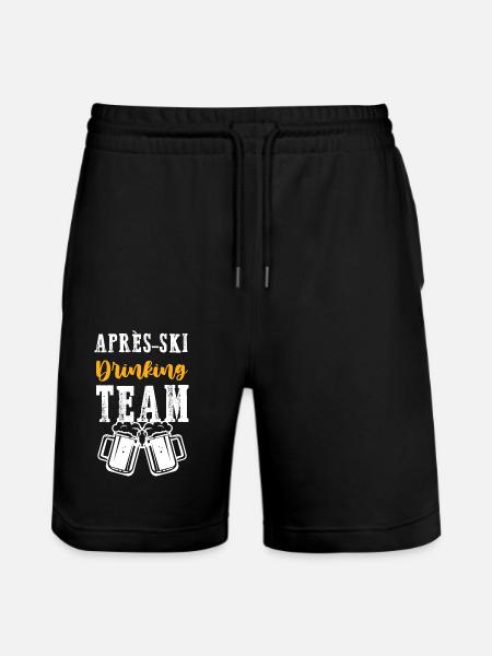 Après-Ski Drinking Team - Stanley/Stella Trainer Unisex Organic Jogging Shorts - black