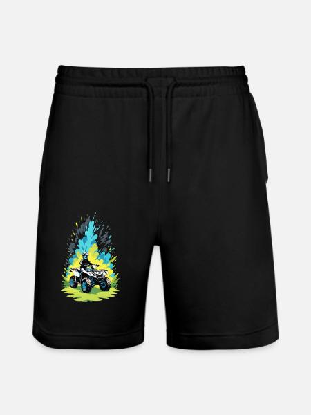 Quad & Off-Road - Stanley/Stella Trainer Unisex Organic Jogging Shorts - black