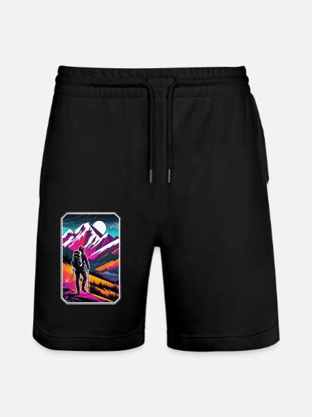 Nature & Mountain Hiking - Stanley/Stella Trainer Unisex Organic Jogging Shorts - black