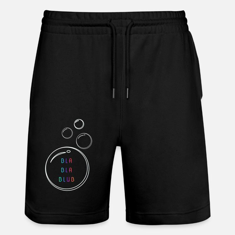 Bla bla blub - Stanley/Stella Unisex Bio Joggingshorts Trainer  - Schwarz