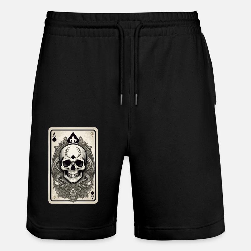 Pik-Ass - Stanley/Stella Unisex Bio Joggingshorts Trainer  - Schwarz