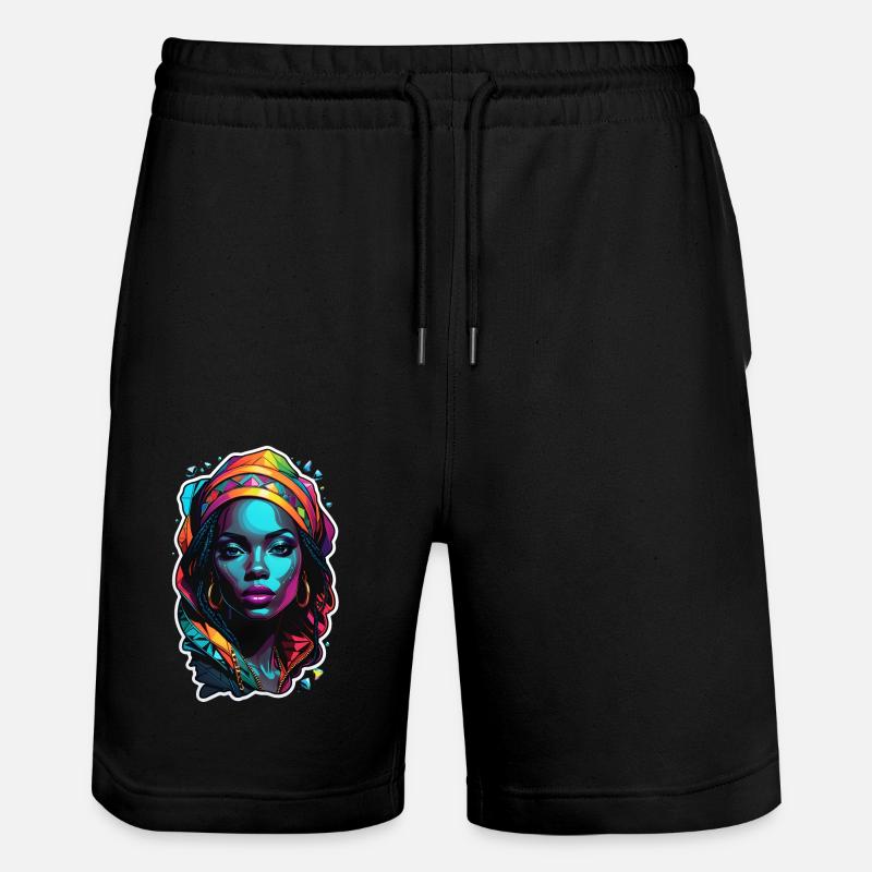 femme afro - beauté - Short de jogging bio TRAINER Stanley/Stella unisexe - noir