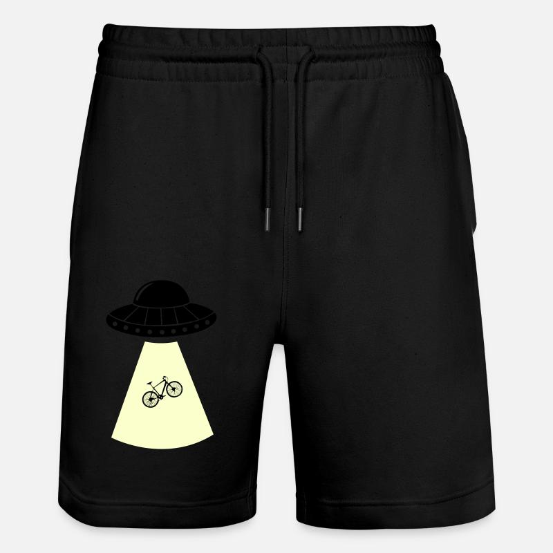 UFO Bicycle - Stanley/Stella Trainer Unisex Organic Jogging Shorts - black