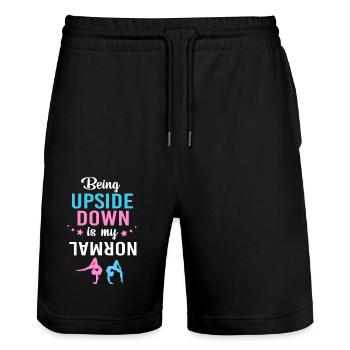 Turner - Stanley/Stella Unisex Bio Joggingshorts Trainer  - Schwarz - Vorne - Nik (191cm) & Marisol (170cm)
