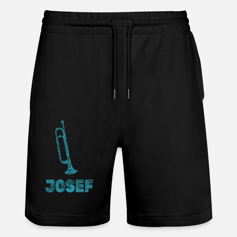 Josef - Stanley/Stella Unisex Bio Joggingshorts Trainer  - Schwarz
