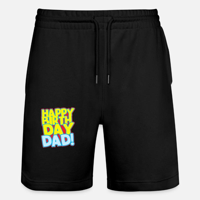 Joyeux anniversaire Papa! - Short de jogging bio TRAINER Stanley/Stella unisexe - noir