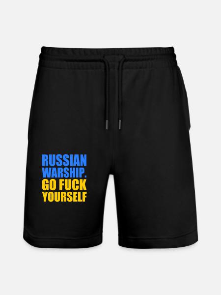 russian warship go f yourself - Short de jogging bio TRAINER Stanley/Stella unisexe - noir