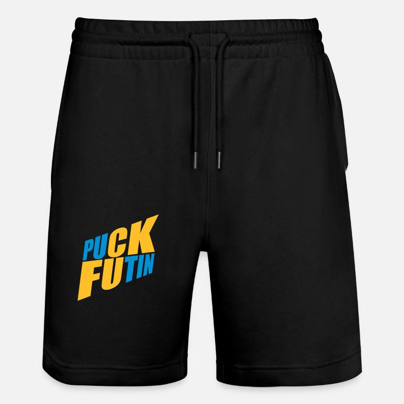 Conception du logo Puck Futin - Short de jogging bio TRAINER Stanley/Stella unisexe - noir