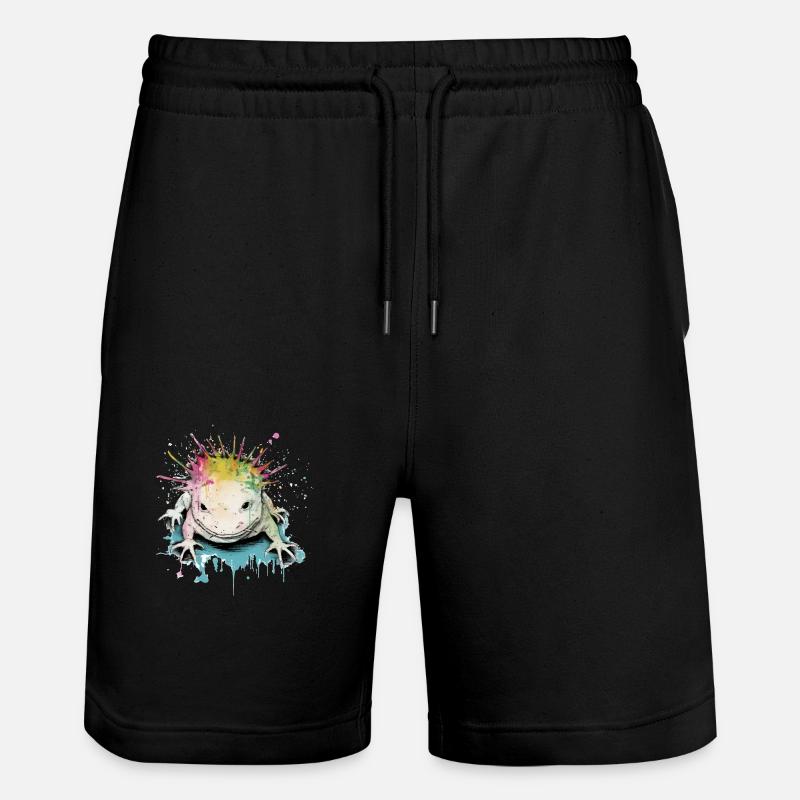 Kilko l'axolotl - Short de jogging bio TRAINER Stanley/Stella unisexe - noir