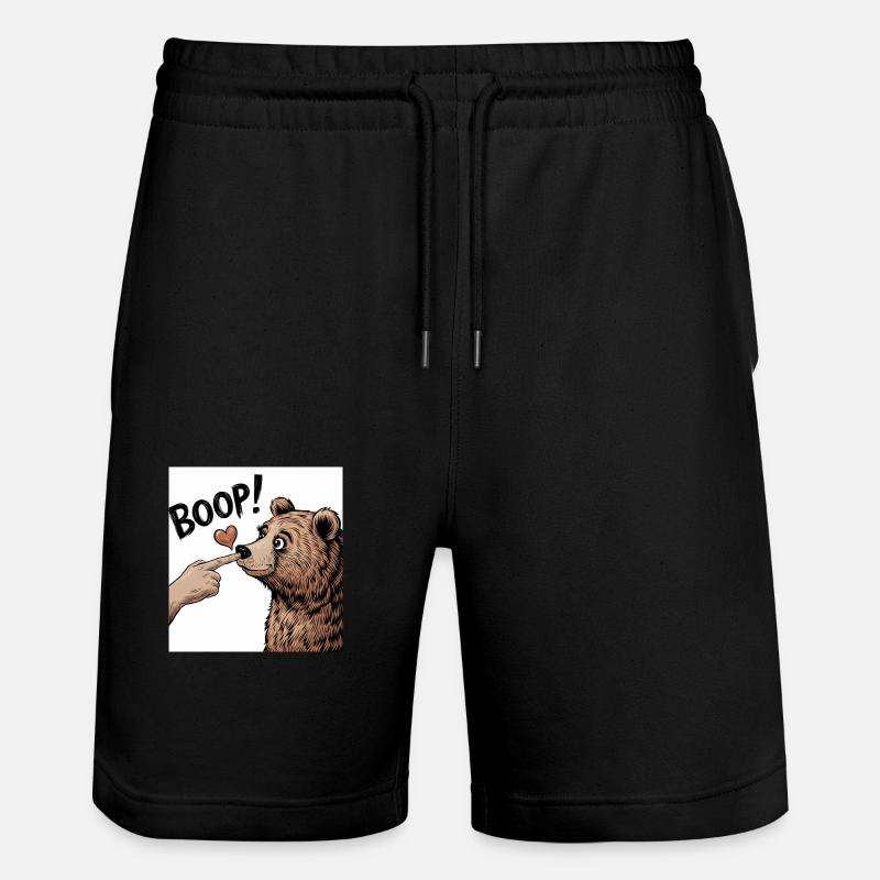 L’AMOUR DE L’OURS - Short de jogging bio TRAINER Stanley/Stella unisexe - noir