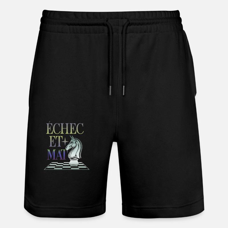Echec et Mat - Short de jogging bio TRAINER Stanley/Stella unisexe - noir