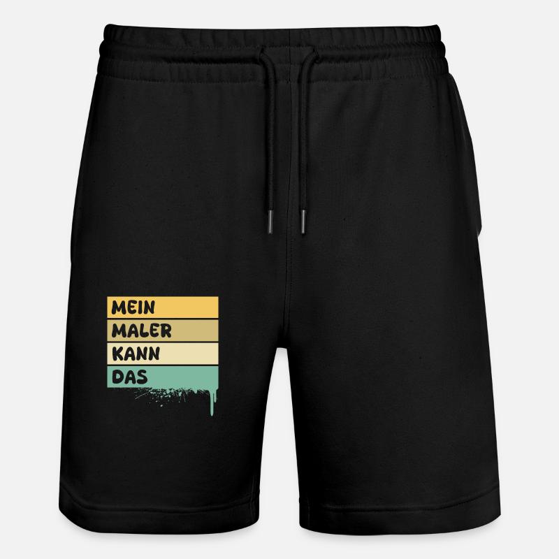 Beruf Maler - Stanley/Stella Unisex Bio Joggingshorts Trainer  - Schwarz