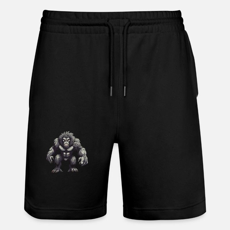Animal gorille - Short de jogging bio TRAINER Stanley/Stella unisexe - noir