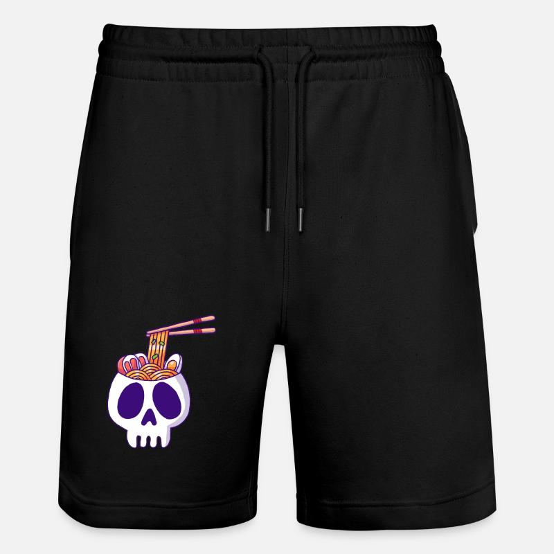 Crâne et nouilles - Short de jogging bio TRAINER Stanley/Stella unisexe - noir