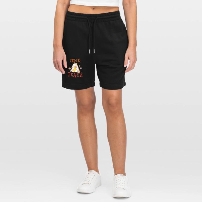 Halloween-Lehrer austricksen oder unterrichten Stanley/Stella Unisex Bio Joggingshorts Trainer 