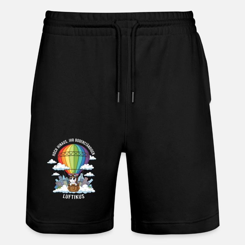 Licorne Luftikus - Short de jogging bio TRAINER Stanley/Stella unisexe - noir