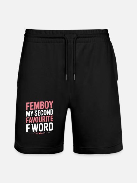 Femboy – La mia seconda parola con la F preferita - Pantaloncini da jogger ecologici unisex Trainer di Stanley/Stella - nero