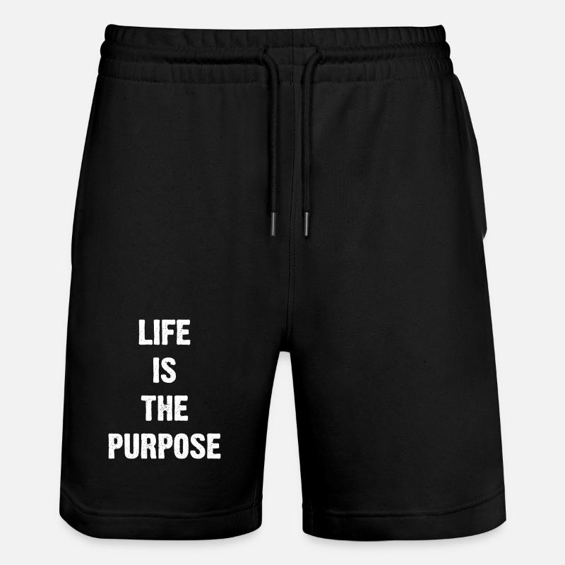 La vie est le but - Short de jogging bio TRAINER Stanley/Stella unisexe - noir