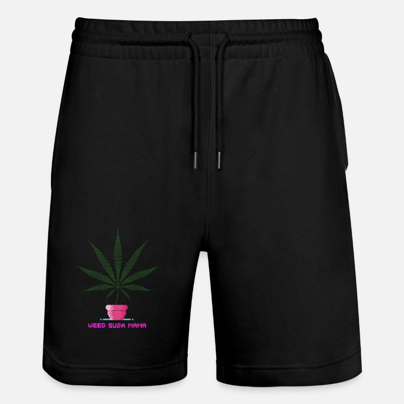 Weed Suga Mama - Short de jogging bio TRAINER Stanley/Stella unisexe - noir