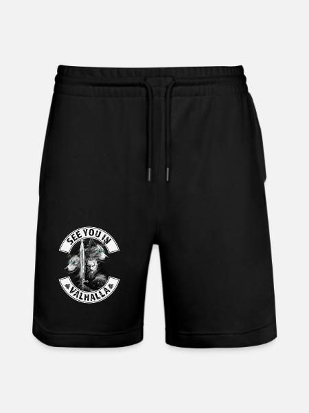 See you in Valhalla - Stanley/Stella Unisex Bio Joggingshorts Trainer  - Schwarz