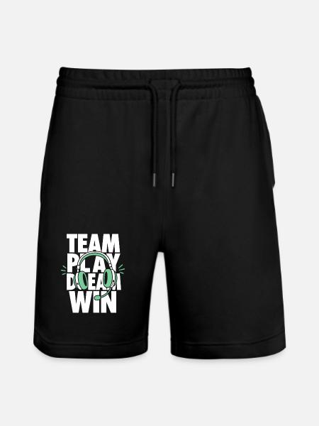 Team Play Dream Win Gaming Headset - Stanley/Stella Trainer Unisex Organic Jogging Shorts - black