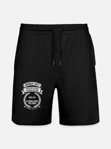 Monday Hate Certified Expert - Stanley/Stella Unisex Bio Joggingshorts Trainer - Schwarz