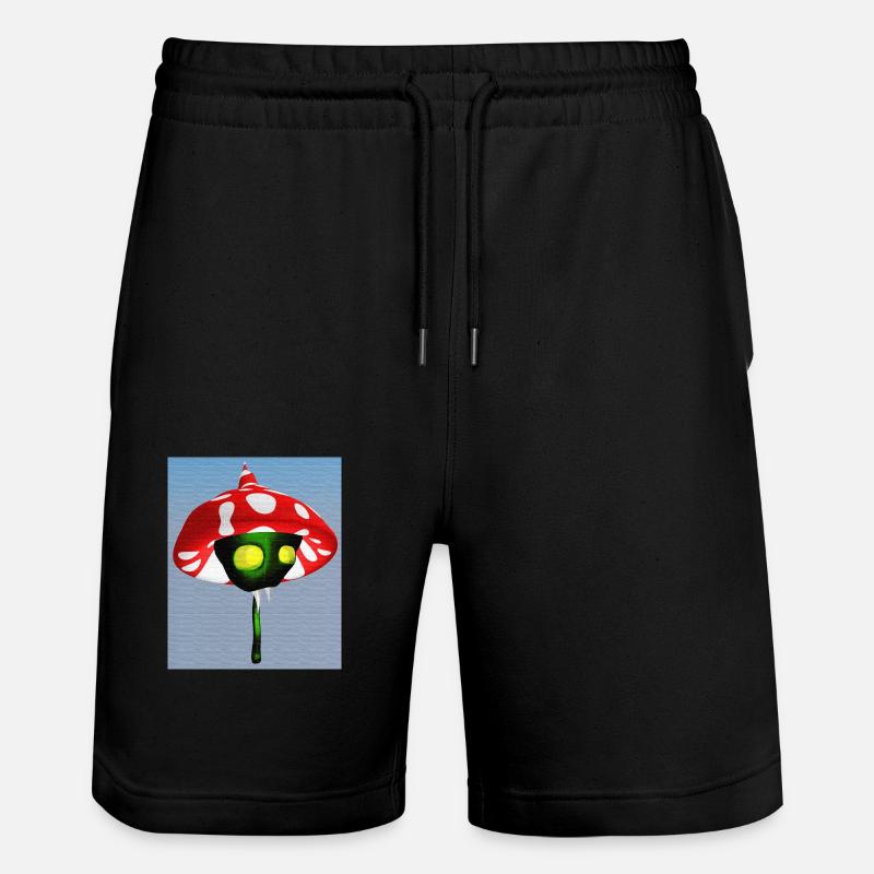 Fliegenpilz Vampir - Stanley/Stella Unisex Bio Joggingshorts Trainer  - Schwarz