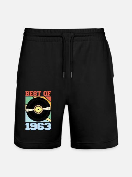 Best of 1963 - Stanley/Stella Unisex Bio Joggingshorts Trainer  - Schwarz