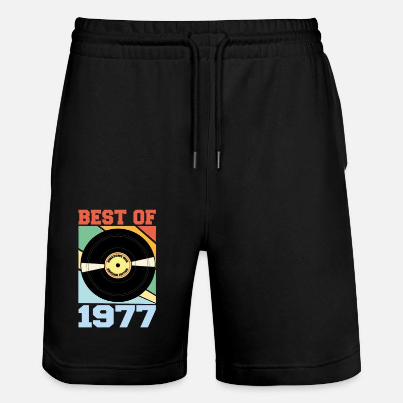 Le meilleur de 1977 - Short de jogging bio TRAINER Stanley/Stella unisexe - noir