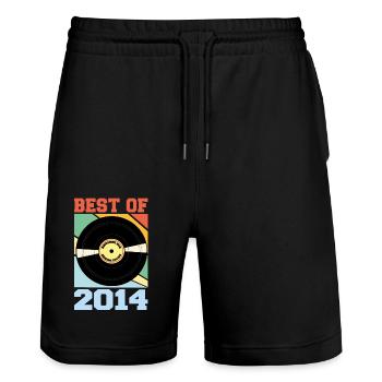 Best of 2014 - Stanley/Stella Unisex Bio Joggingshorts Trainer  - Schwarz - Vorne - Nik (191cm) & Marisol (170cm)