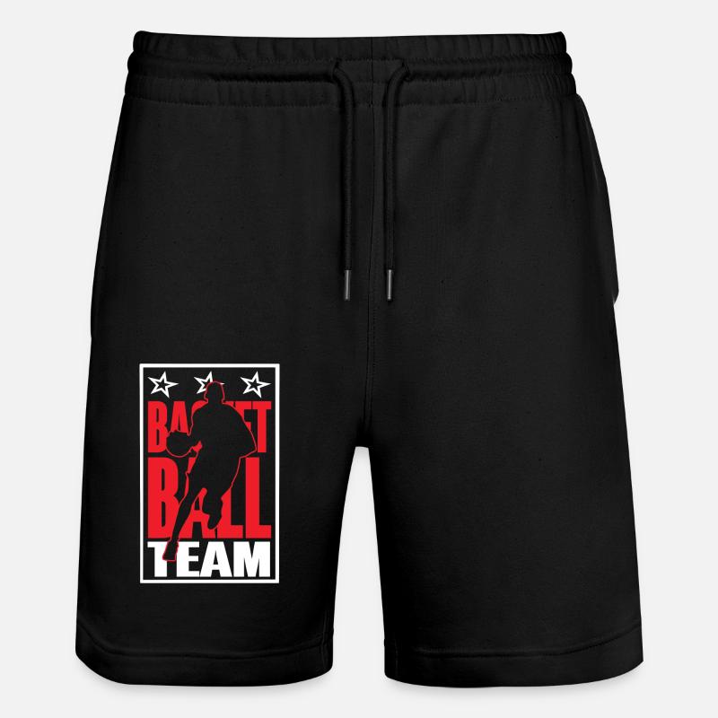 Équipe de basket-ball - Short de jogging bio TRAINER Stanley/Stella unisexe - noir