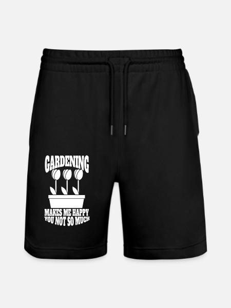 Garten Obstgarten Geschenk Gärtner Hobbygärtner - Stanley/Stella Unisex Bio Joggingshorts Trainer  - Schwarz