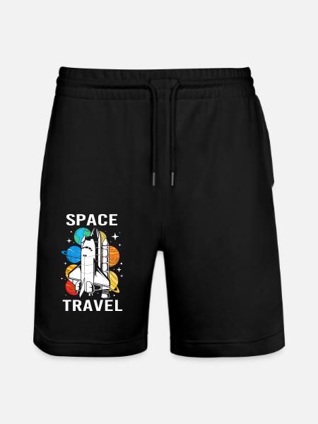 Solar System Universe - Stanley/Stella Trainer Unisex Organic Jogging Shorts - black