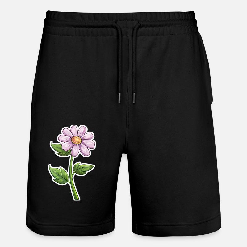 Fleurs - Short de jogging bio TRAINER Stanley/Stella unisexe - noir