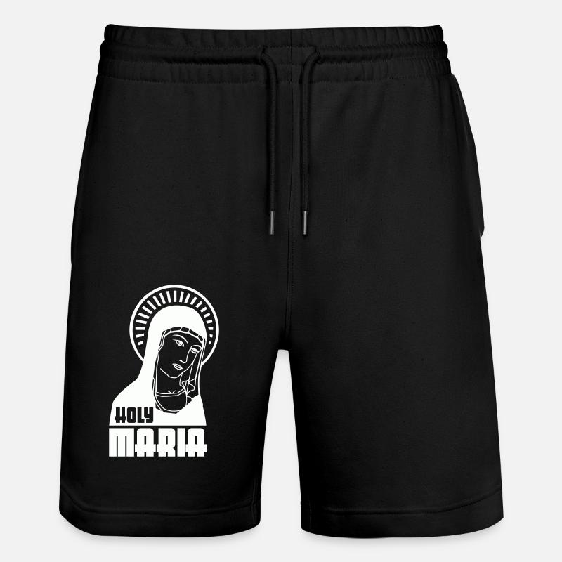 Holy Mary - Stanley/Stella Trainer Unisex Organic Jogging Shorts - black