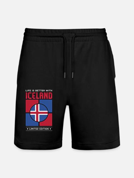 Islande - Short de jogging bio TRAINER Stanley/Stella unisexe - noir