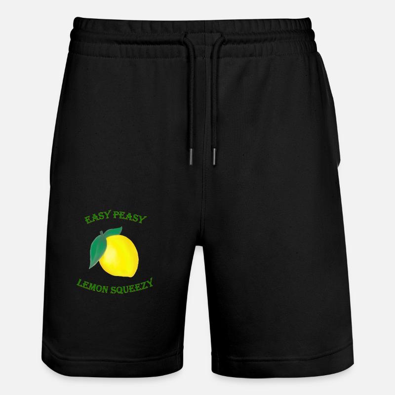 Easy Peasy Lemon Squeezy - Stanley/Stella Unisex Bio Joggingshorts Trainer - Schwarz