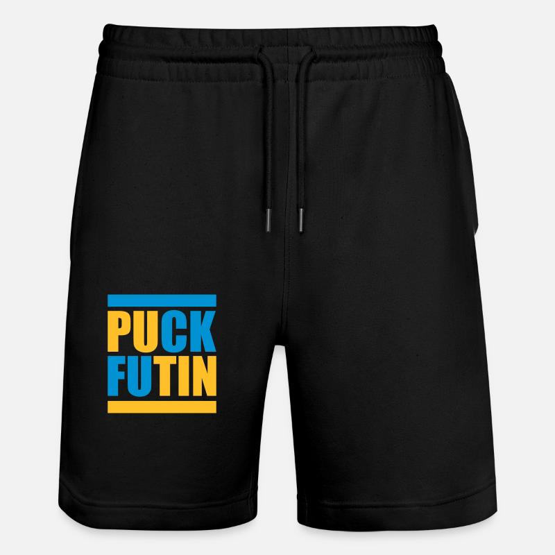 Conception du logo Puck Futin - Short de jogging bio TRAINER Stanley/Stella unisexe - noir