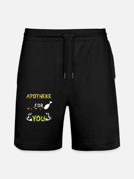 Apotheke for you - Stanley/Stella Unisex Bio Joggingshorts Trainer  - Schwarz