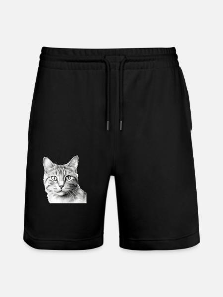 Bli le chat - Short de jogging bio TRAINER Stanley/Stella unisexe - noir