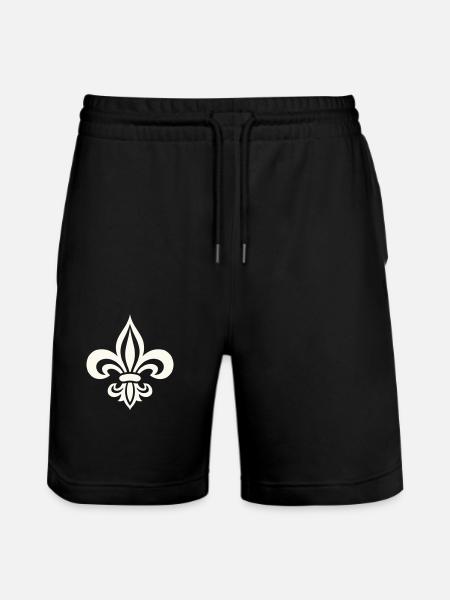 Bold french lily - Stanley/Stella Trainer Unisex Organic Jogging Shorts - black
