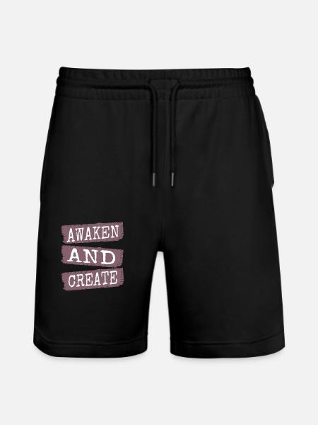 gift clarity cutting-edge growth illumination - Stanley/Stella Trainer Unisex Organic Jogging Shorts - black