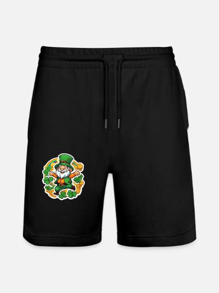 Heiliger Patrick 1 - Stanley/Stella Unisex Bio Joggingshorts Trainer  - Schwarz