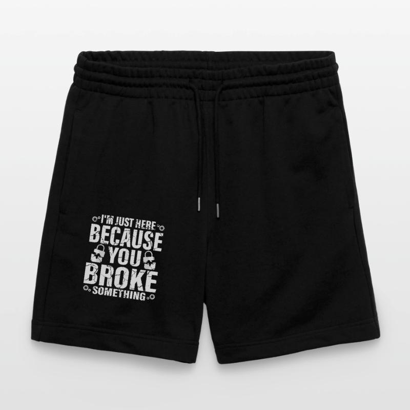 I'm Here Because You Broke Something Computer Tech Stanley/Stella Unisex Bio Joggingshorts Trainer 