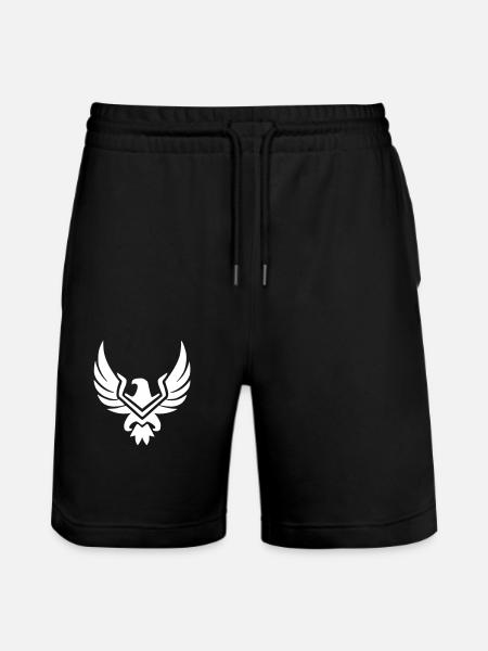 Ørnefalk symbol Våbenskjold piktogram vektor - Stanley/Stella Trainer økologiske unisex joggingshorts - sort